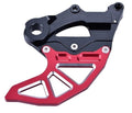 BETA REAR DISC GUARD, FIR ASRDG-05, RED, W/CALIPER MOUNT