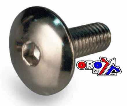CHROME ALLEN OVAL HEAD 6x16 PACK/25, 4MM KEY 33-7863, ROAD TOOLS, YAMAHA