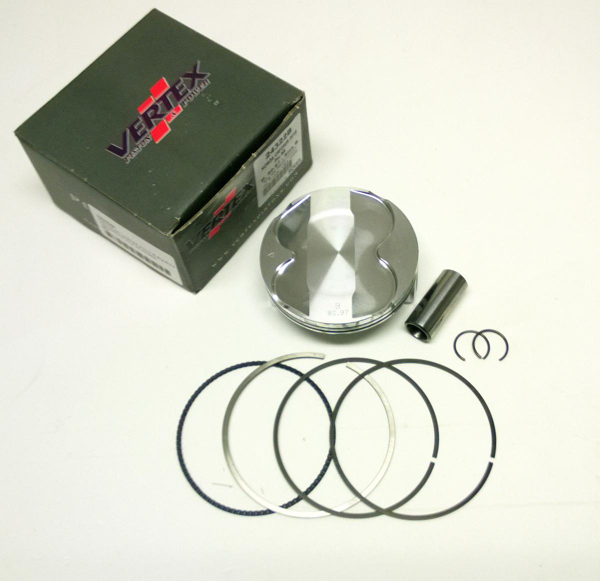 PISTON KIT VERTEX 81.0 B HONDA CRF 250 R/RX 18-22, VERTEX 24322B OS+3:00 BIG BORE COMPR 13,9:1