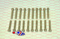 M8 x 45mm FLANGE BOLT, PACK OF 20, 10mm HEX