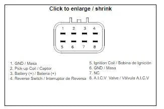 CDI BOX with electronic advance YFM300, 1SC-H5540-01-00 / 1SC-H5540-00-00, DZE 01612-04 EST 1612