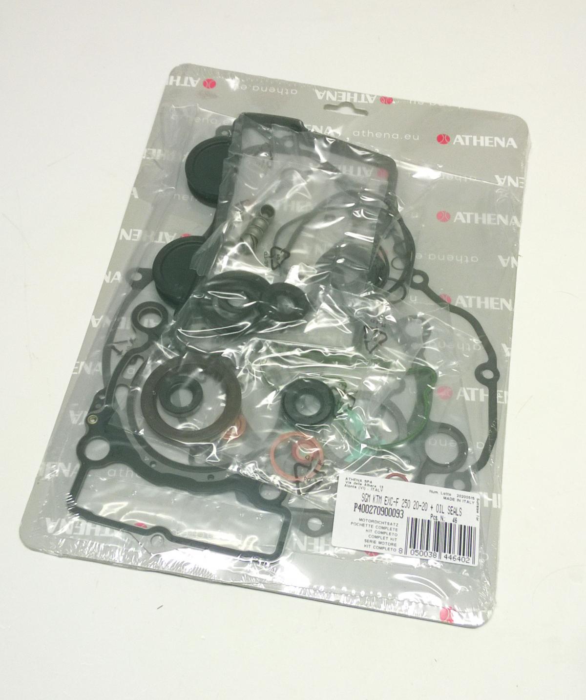 COMPLETE GASKET KIT KTM EXC-F 250 20-22, ATHENA P400270900093 HUSQVARNA GAS GAS