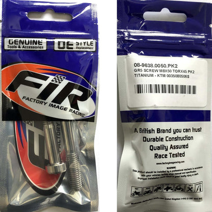 GR5 SCREW M8X50 TORX45 PK2, TITANIUM - KTM 0035080506S