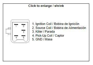 CDI BOX UNIT WITH ELECTRONIC ADVANCE, DZE 01314-04 OEM: CF 411C HondaLeader 50cc