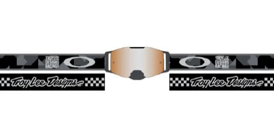 OAKLEY FRONT LINE TROY LEE DESIGN 2020, OA OO7087-52, CONFETTI STEALTH 2020, STEALTH, BLACK PRIZM LENS