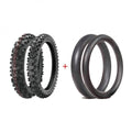 ENDURO TYRE MOUSSE PACKAGE BORILLI SOFT FRONT REAR 90-90-21 140-80-18 TYREPACK-3 62-592F 62-594F