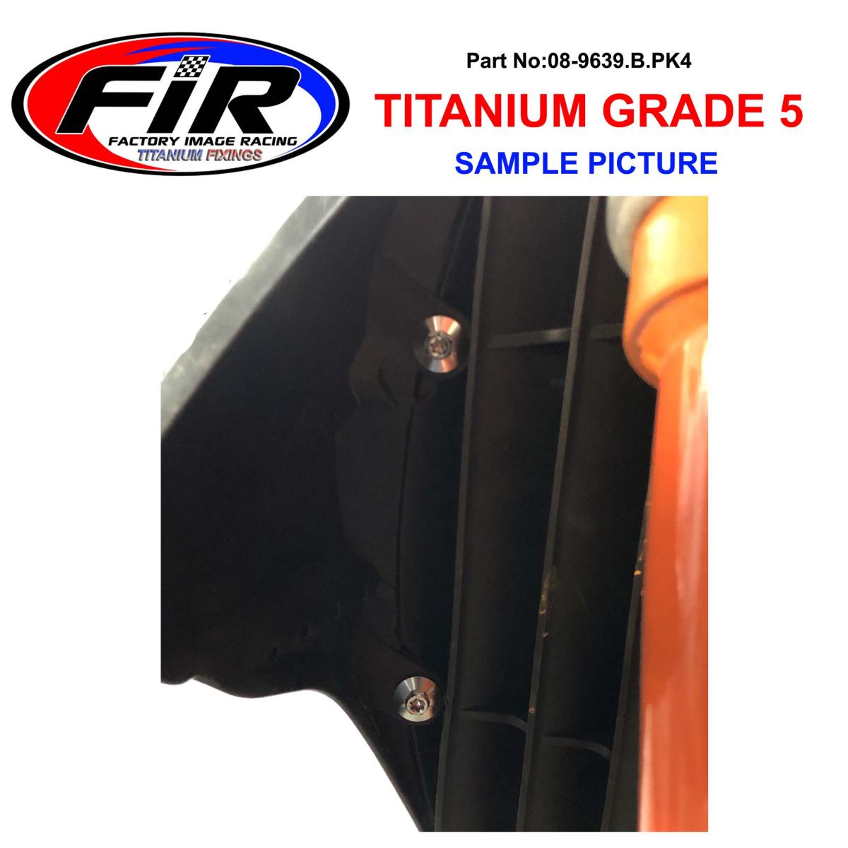 GR5 KTM RAD GUARD OUTER BOLTS PK4 TITANIUM, SX EXC SXF EXCF 16-2020 / WITH BUSH, / 0025060166!!