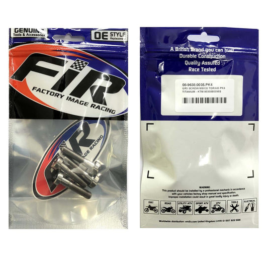 GR5 SCREW M8X35 TORX45 PK4, TITANIUM - KTM 0035080356S
