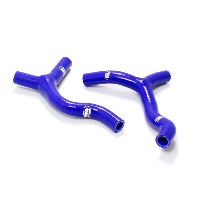 COOLANT HOSE 2 PIECE KIT BLUE 13-17 KTM HUSQ 85 SX TC 'Y' RACE DESIGN SAMCO KTM-59-BU