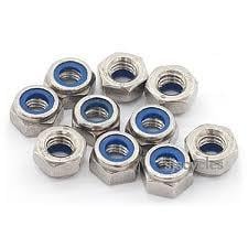 NYLOCK M6 NUT PACK/20, REGULAR 8X10mm / M6x1.00mm