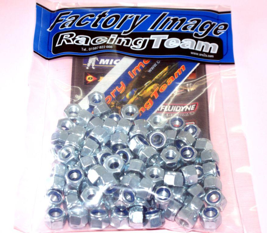 NYLOCK M8 NUT PACK/100, REGULAR9X13mm