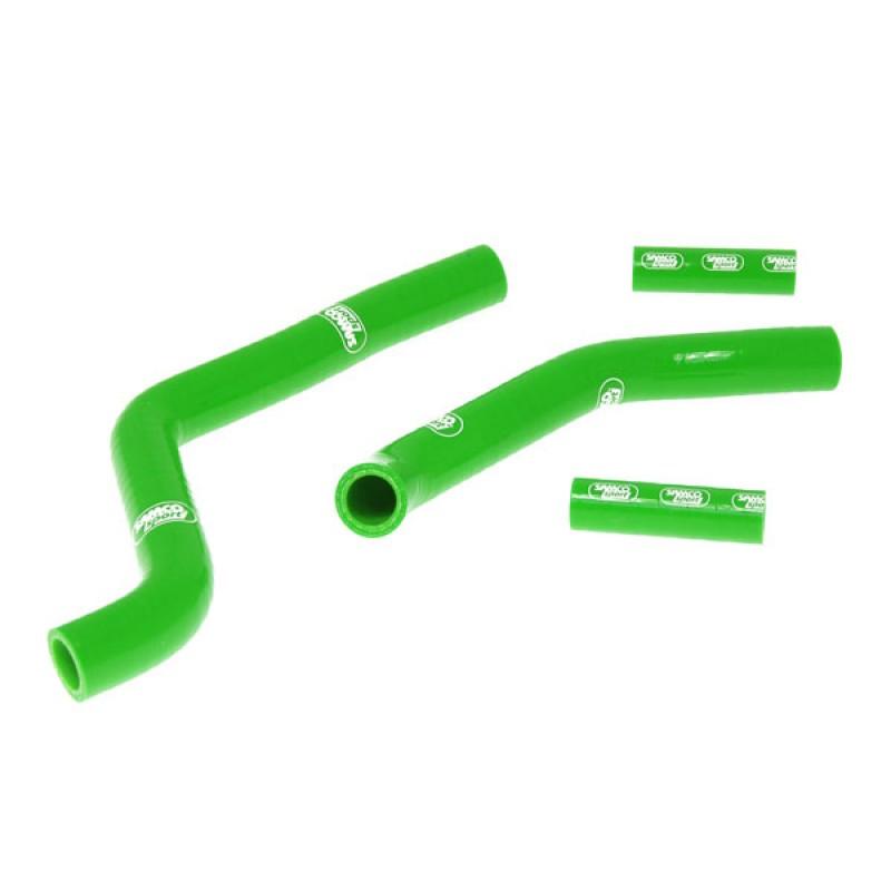 COOLANT HOSE 4 PIECE KIT GREEN 05-12 KAWASAKI 125 KX SAMCO SPORT KAW-26-GN