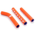 COOLANT HOSE 3 PIECE KIT ORANGE 12-16 HUSQ KTM 125 200 TE EXC THERMO BYPASS SAMCO KTM-52-OR