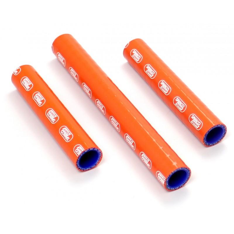 COOLANT HOSE 3 PIECE KIT ORANGE 12-16 KTM 250 300 TE EXC XC-W THERMO BYPASS SAMCO KTM-51-OR