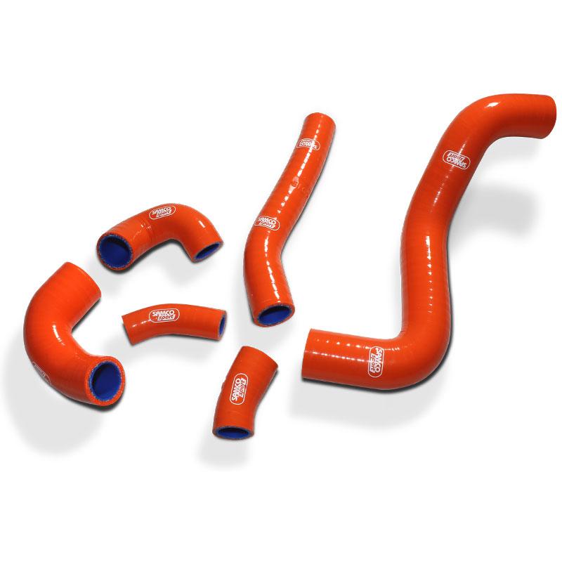 COOLANT HOSE 6 PIECE KIT ORANGE 2020-2023 KTM HUSQVARNA GASGAS 250 OEM DESIGN SAMCO KTM-115-OR