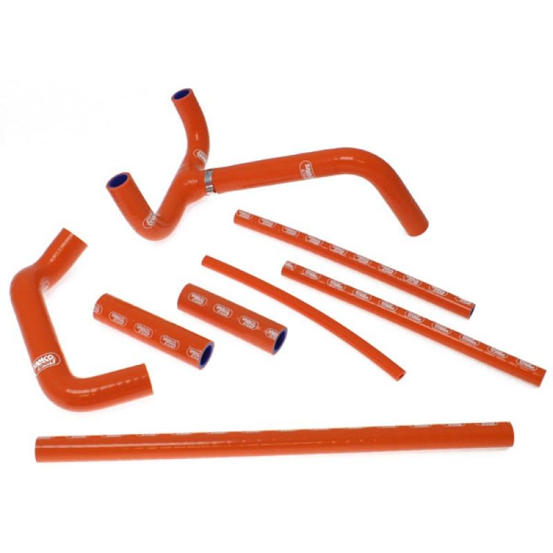 COOLANT HOSE 8 PIECE KIT ORANGE KTM 625 640 660 SMC LC4 SAMCO SPORT KTM-5-OR