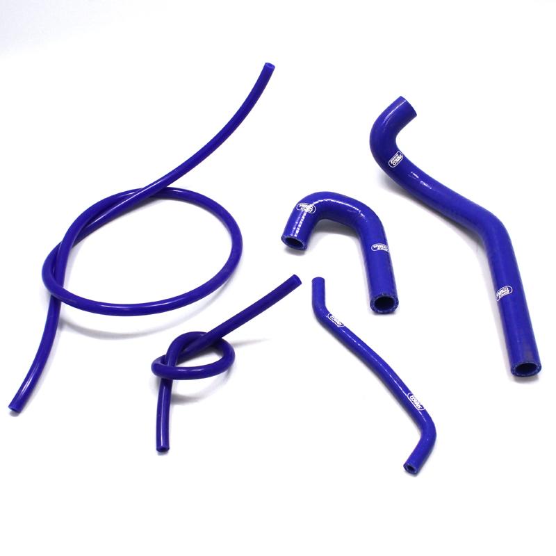 COOLANT HOSE 5 PIECE KIT BLUE 09-18 YAMAHA 125 WR R X SAMCO SPORT YAM-71-BU