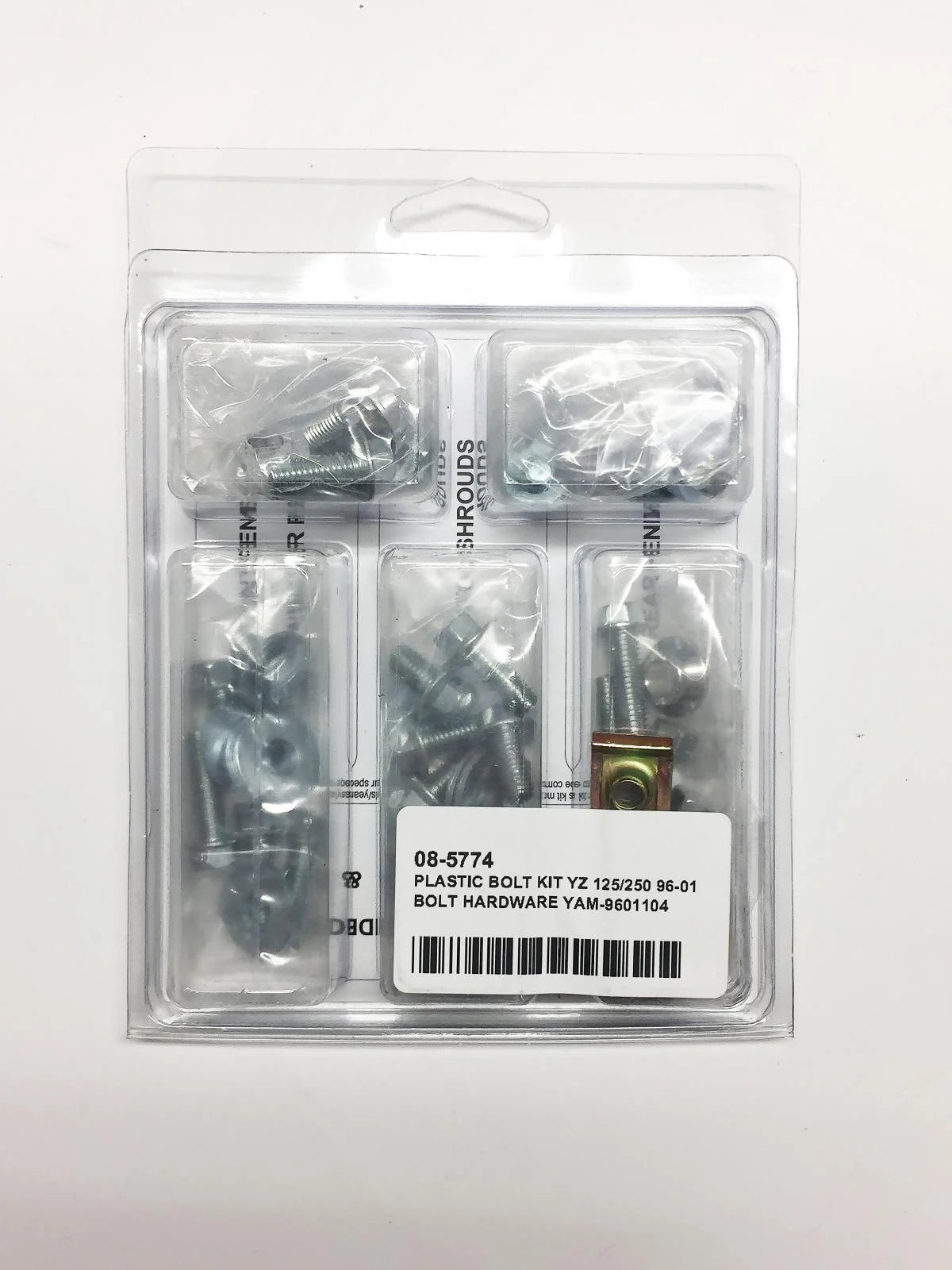 PLASTIC BOLT KIT YZ 125/250 96-01, BOLT HARDWARE YAM-9601104
