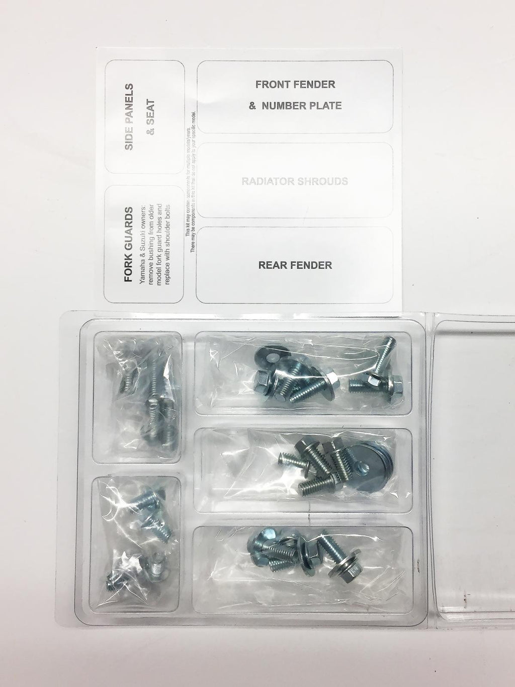 PLASTIC BOLT KIT RM 125/250 89-92, BOLT HARDWARE SUZ-8992102