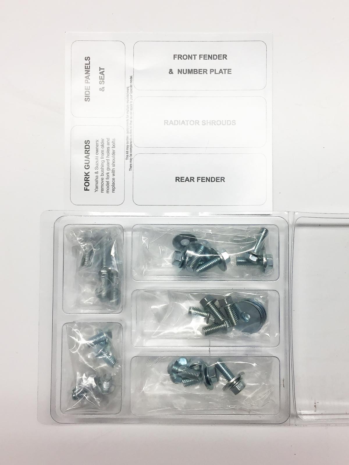 PLASTIC BOLT KIT RM 125/250 89-92, BOLT HARDWARE SUZ-8992102