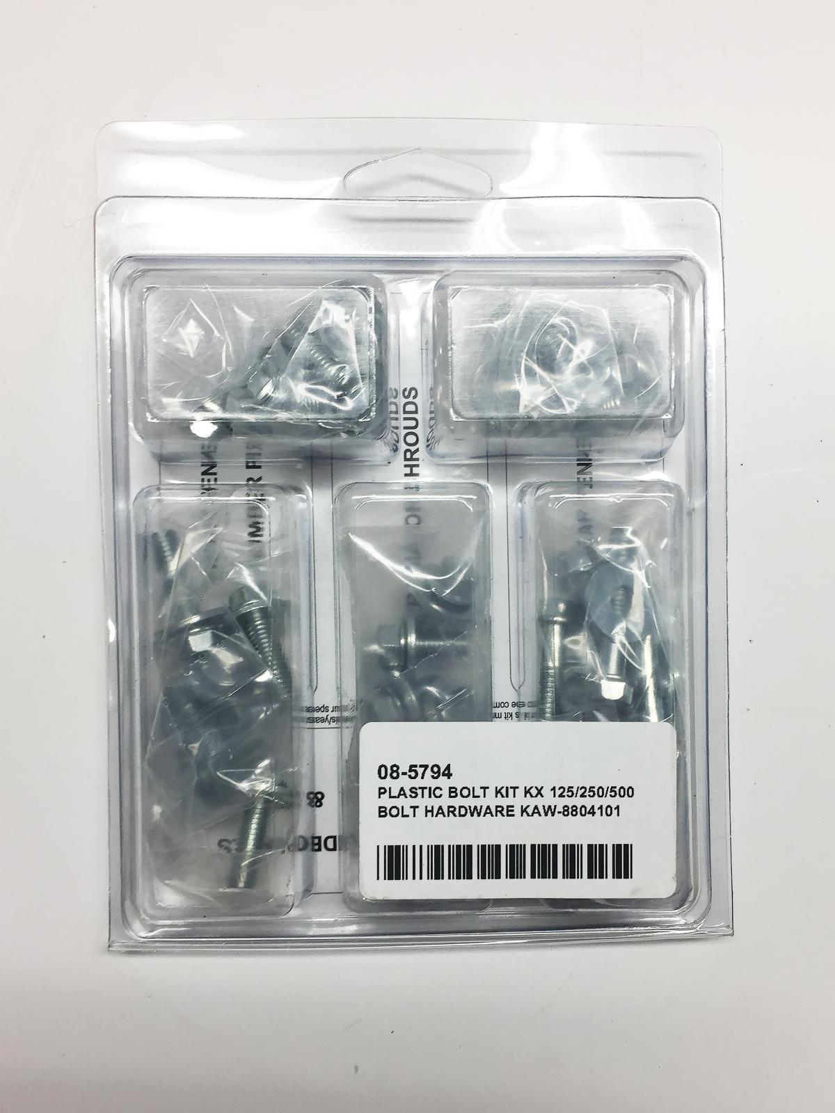 PLASTIC BOLT KIT KX 125/250/500, BOLT HARDWARE KAW-8804101