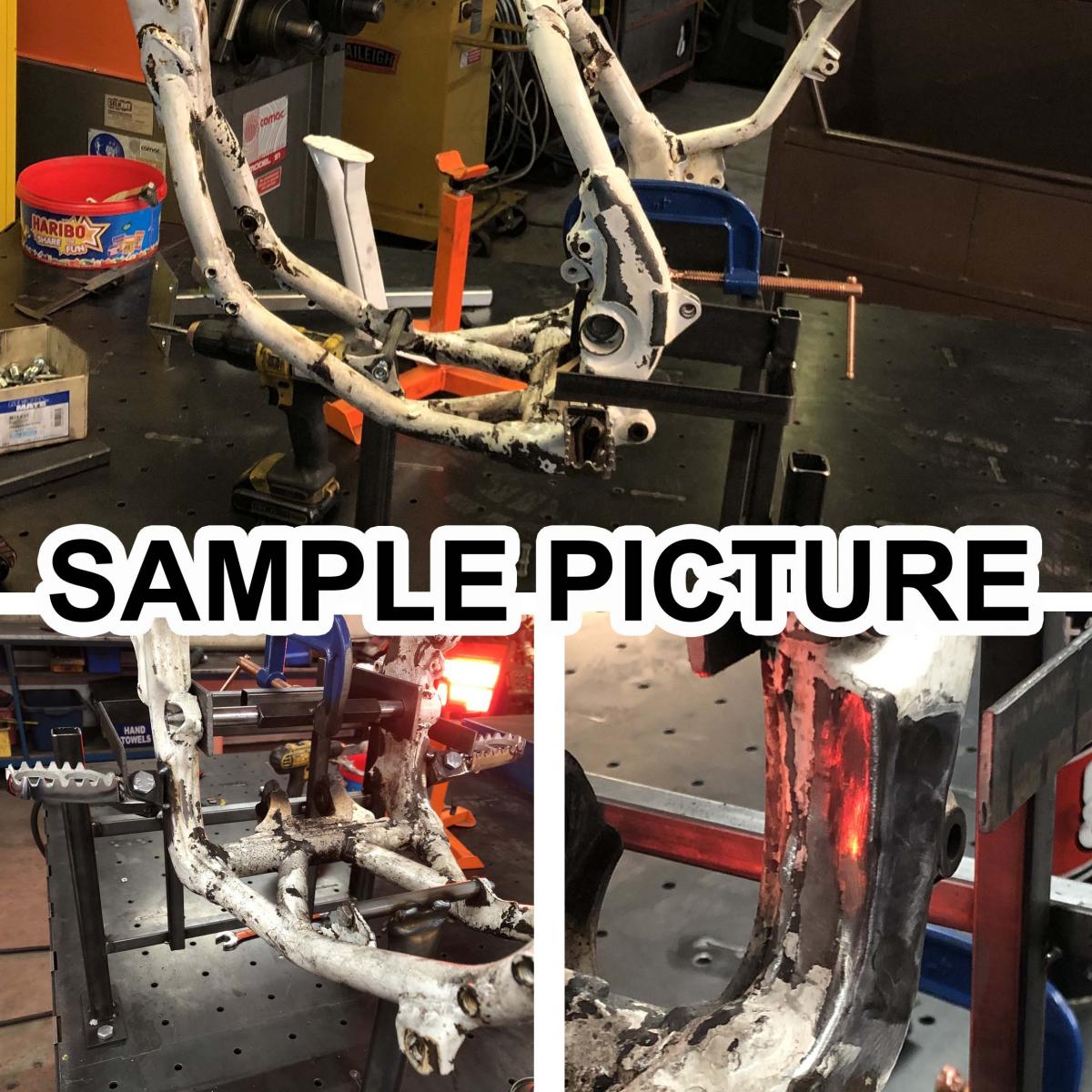 WELD ON PEG MOUNT KIT, KTM 09>19, SUIT KTM PEG FROM 2009>2019