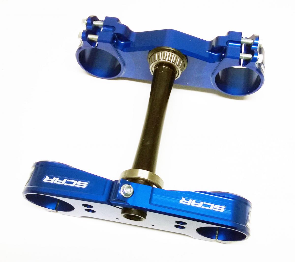 TRIPLE CLAMPS BLUE 13-23 GASGAS HUSQVARNA KTM EC TC FC TE FE TX EXC SX 125-501 22mm SCAR S5417B