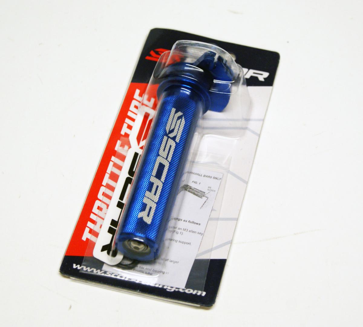 ALUMINIUM THROTTLE TUBE WITH BEARING BLUE 18-26 YAMAHA YZ 65 CNC BILLET SCAR TT102