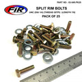 BEAD LOCK BOLTS UNC 1/4-20TPI 7/8, PACK OF 25 / UTV ATV SPLIT RIM, IMPERIAL, METHOD RACE WHEELS