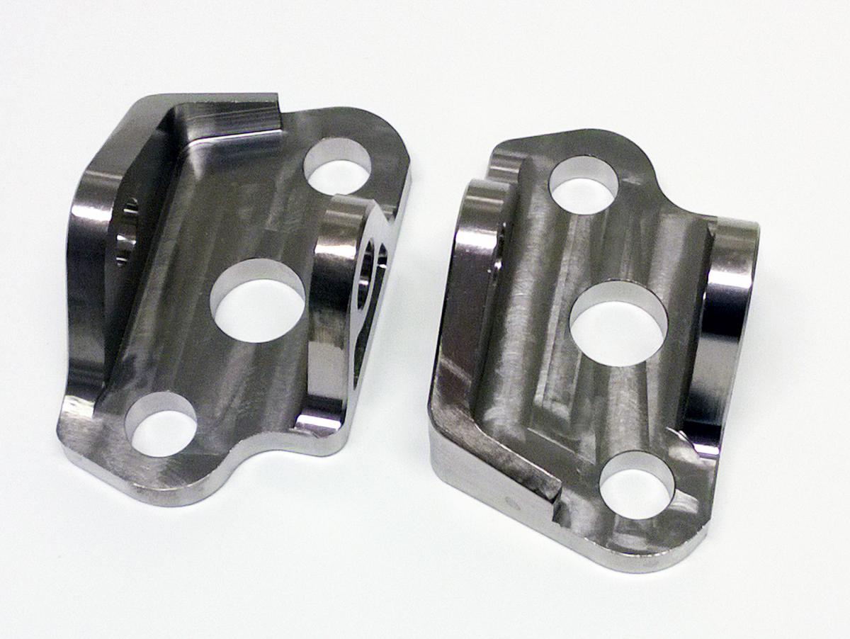 TITANIUM FOOTPEG MOUNTS BRACKETS 06-26 FANTIC YAMAHA XX YZ 125 250 GR5-TI SCAR STFMB151