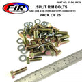 BEAD LOCK BOLTS UNC 5/16-18TPI 1'', PACK OF 25 / UTV ATV SPLIT RIM, IMPERIAL, RACE WHEELS ALLOYS