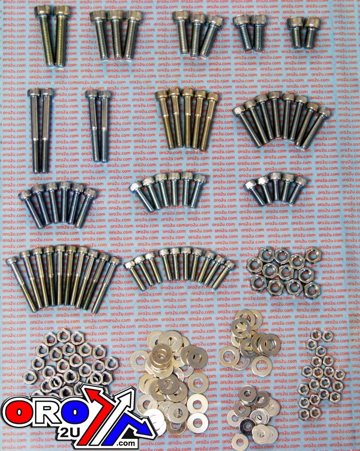 ALLEN BOLT NUT & WASHER 200 PIECE METRIC ASSORTMENT KIT BZP M5 M6