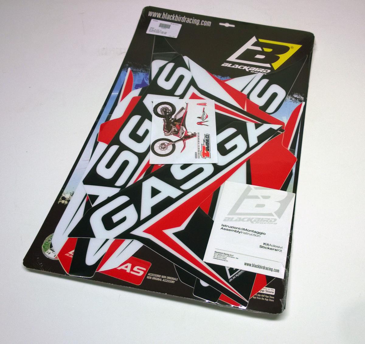 12-17 EC/ECF GAS GAS DREAM-4, BLACKBIRD DECAL KIT 2906N