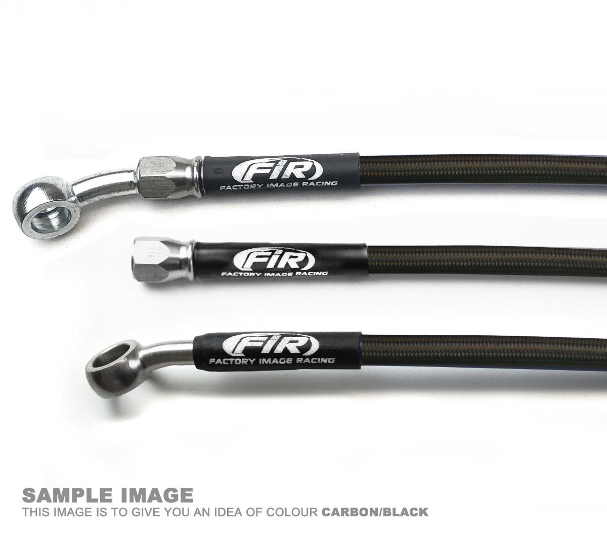 HOSE FRONT BRAKE CARBON / BLK YAMAHA 06-08 RAPTOR 700