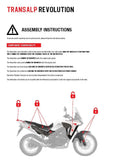 FRAME GUARD TRANSALP 750 R-TECH BLACK NAVY GREEN R-PRTALPNRVN24