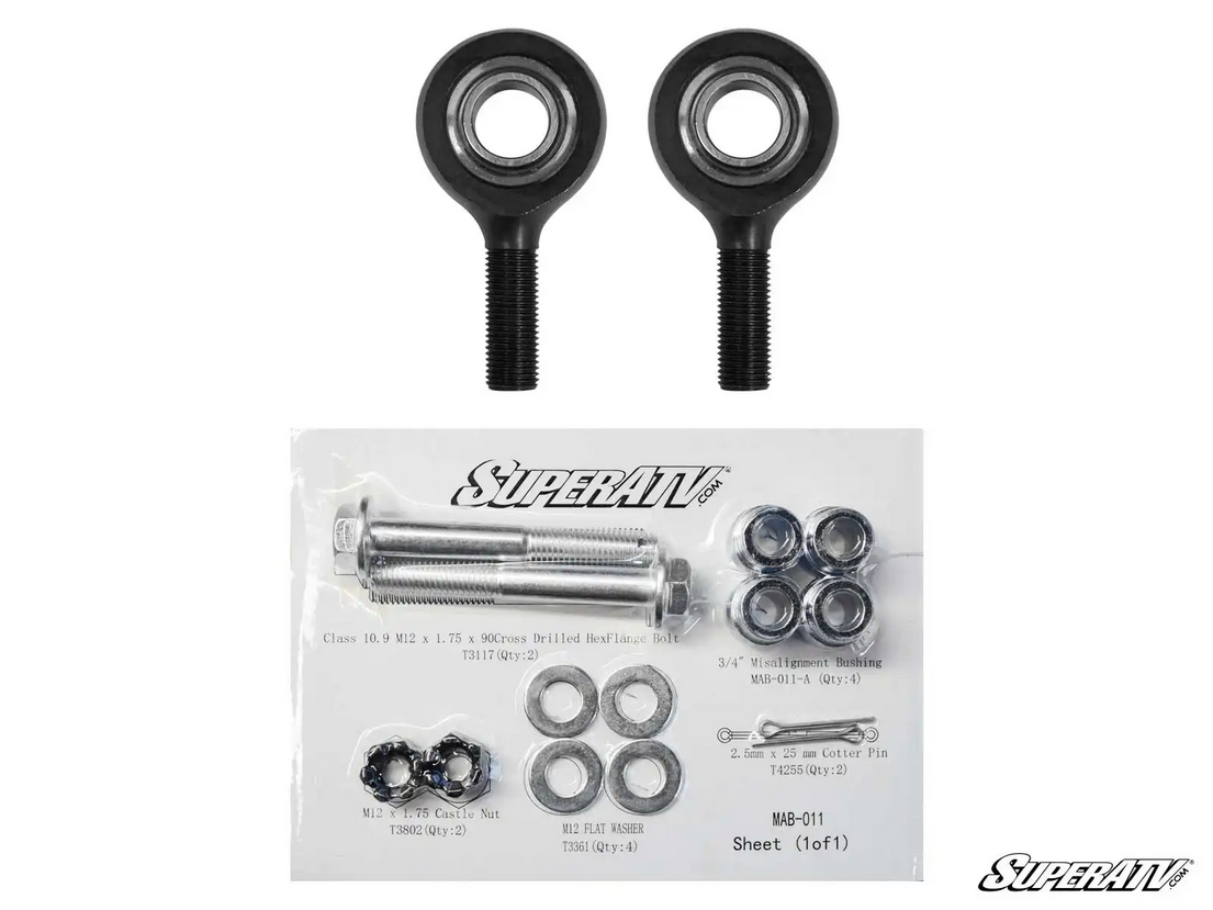 CANAM MAERICK X3 HEAVY DUTY OUTER TIE ROD END KIT, SUPERATV TRE-RP-004