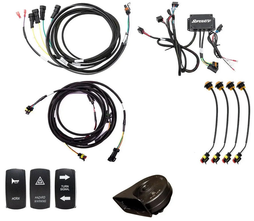PLUG & PLAY DELUXE TURN SIGNAL KIT POLARIS RZR PRO XP SUPERATV TSK-P-PROXP-004