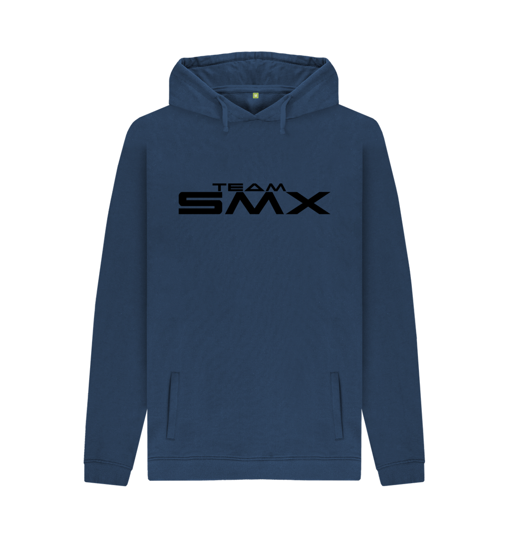 Navy Printed Hoody Front