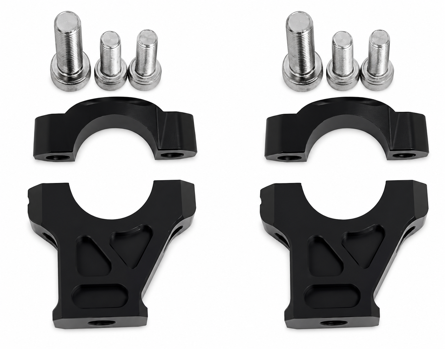 HANDLEBAR RISER BRACKET PAIR BLACK SUR-RON ULTRA BEE