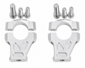 HANDLEBAR RISER BRACKET PAIR SILVER SUR-RON ULTRA BEE