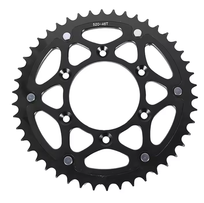 SPROCKET REAR 46T 520 BLACK ALUMINIUM & STEEL SUR-RON ULTRA BEE