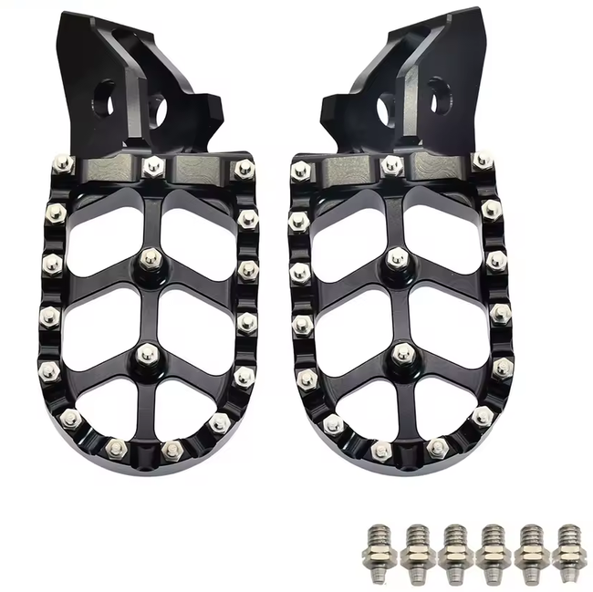 FOOT PEGS PAIR BLACK 7075 ALUMINIUM LEFT AND RIGHT SUR-RON ULTRA BEE