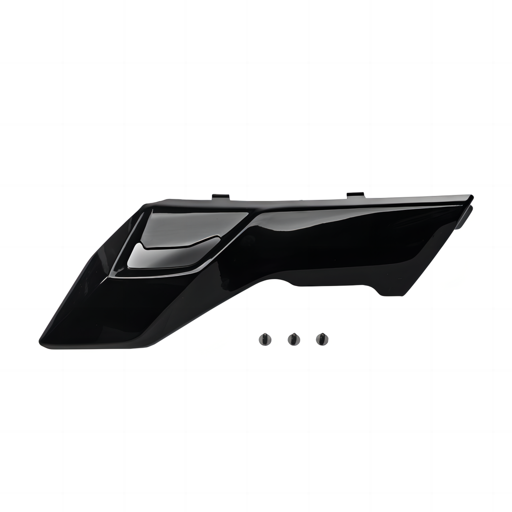 LEFT SIDE GLOSS BLACK BATTERY COMPARTMENT PANEL WITH SCREWS SUR-RON ULTRA BEE