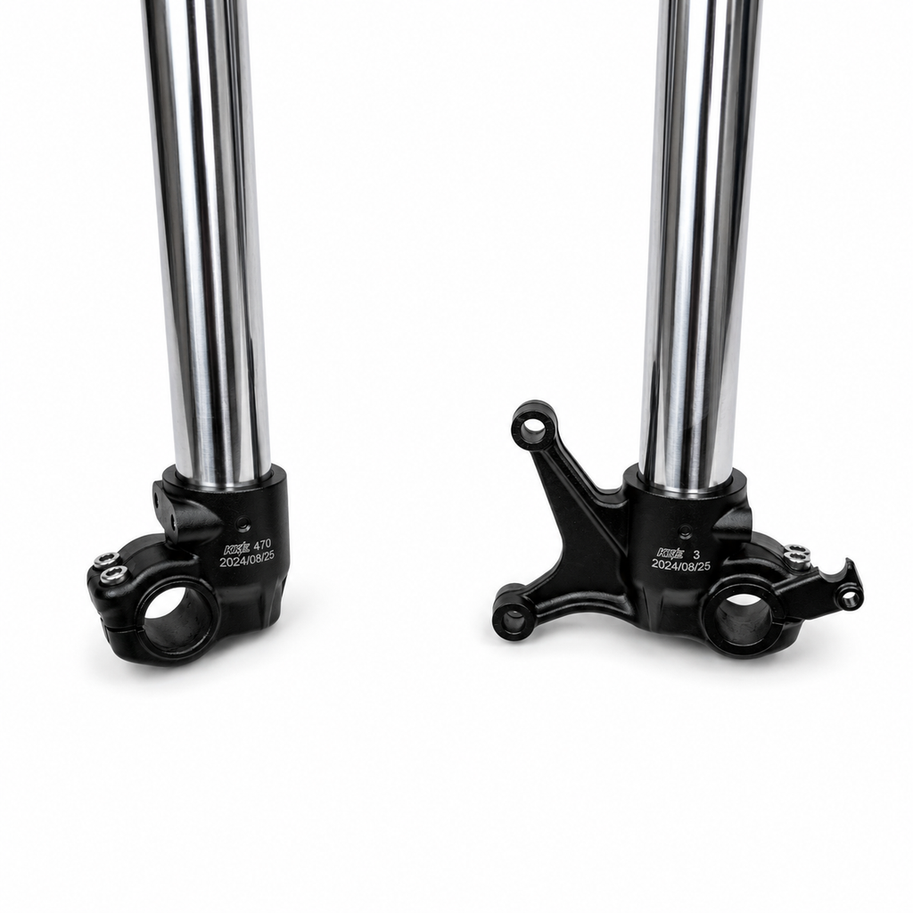 FRONT FORKS KKE 470 TRIPLE CLAMP AND HEADSET BEARING ASSEMBLY SUR-RON ULTRA BEE