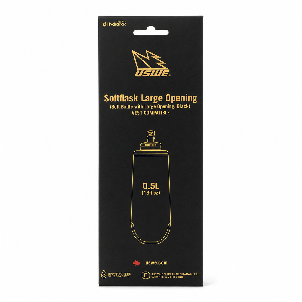 0.5L Softflask large opening - Black - USWE 51012071