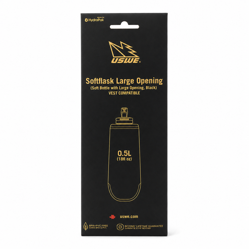 0.5L Softflask large opening - Black - USWE 51012071