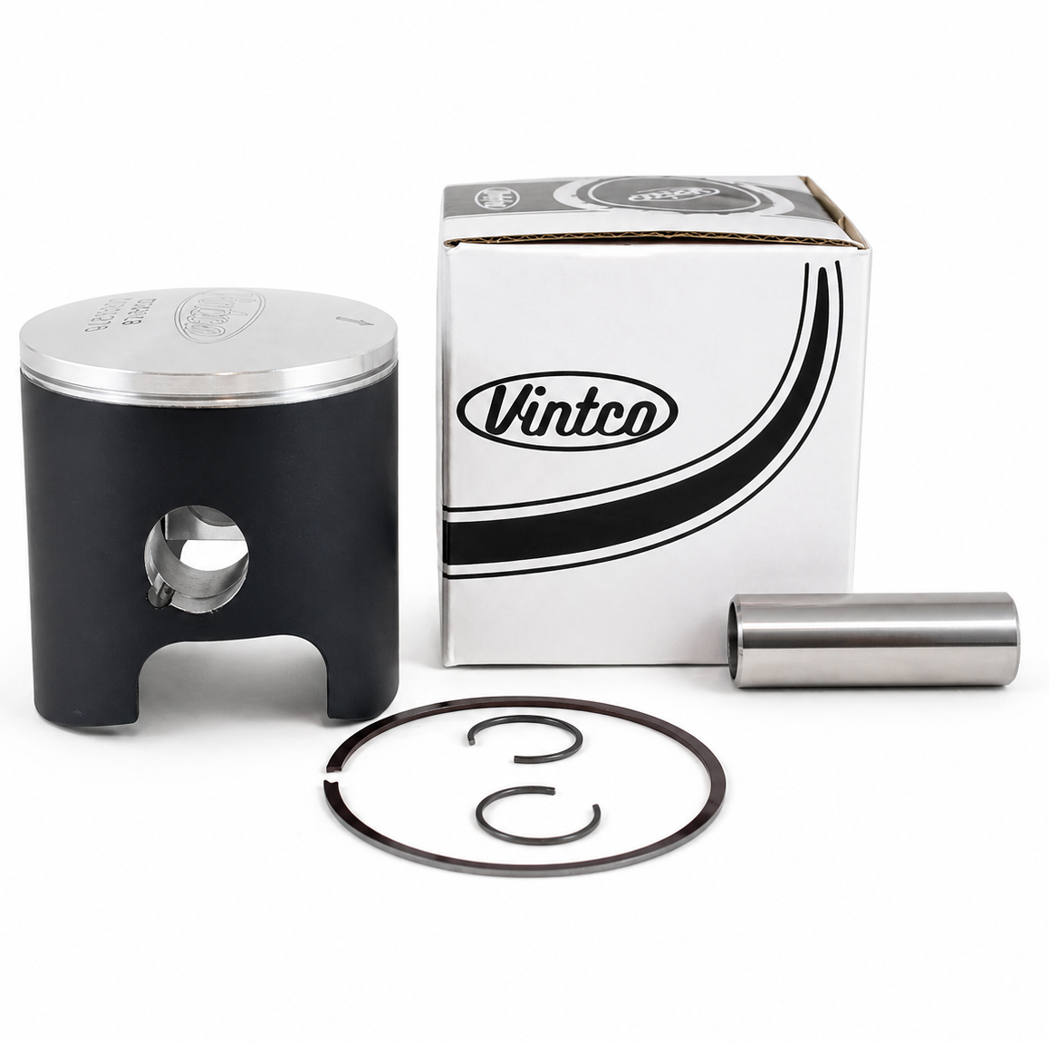 PISTON KIT 73-74 HUSQVARNA CR WR 250 70.5mm 1.0mm OVER VINTCO PSU15-1.0