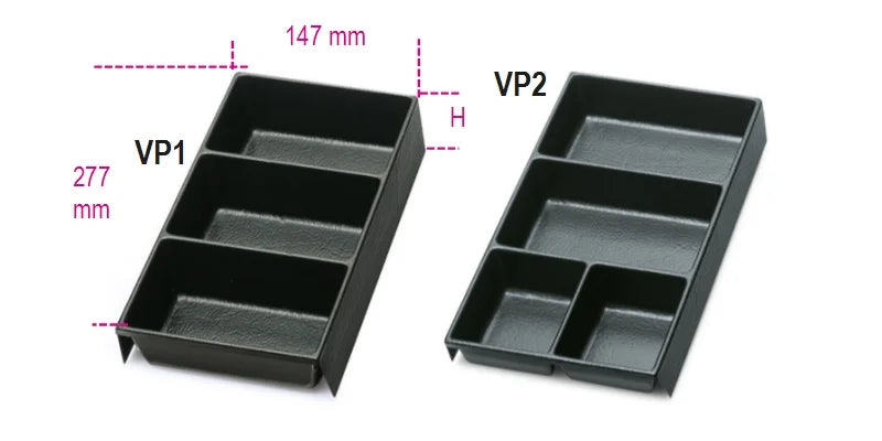 Thermoformed Trays for Small Items 35mm for Roller Cabs RSC22 RSC23 RSC23C - Beta Tools VP2