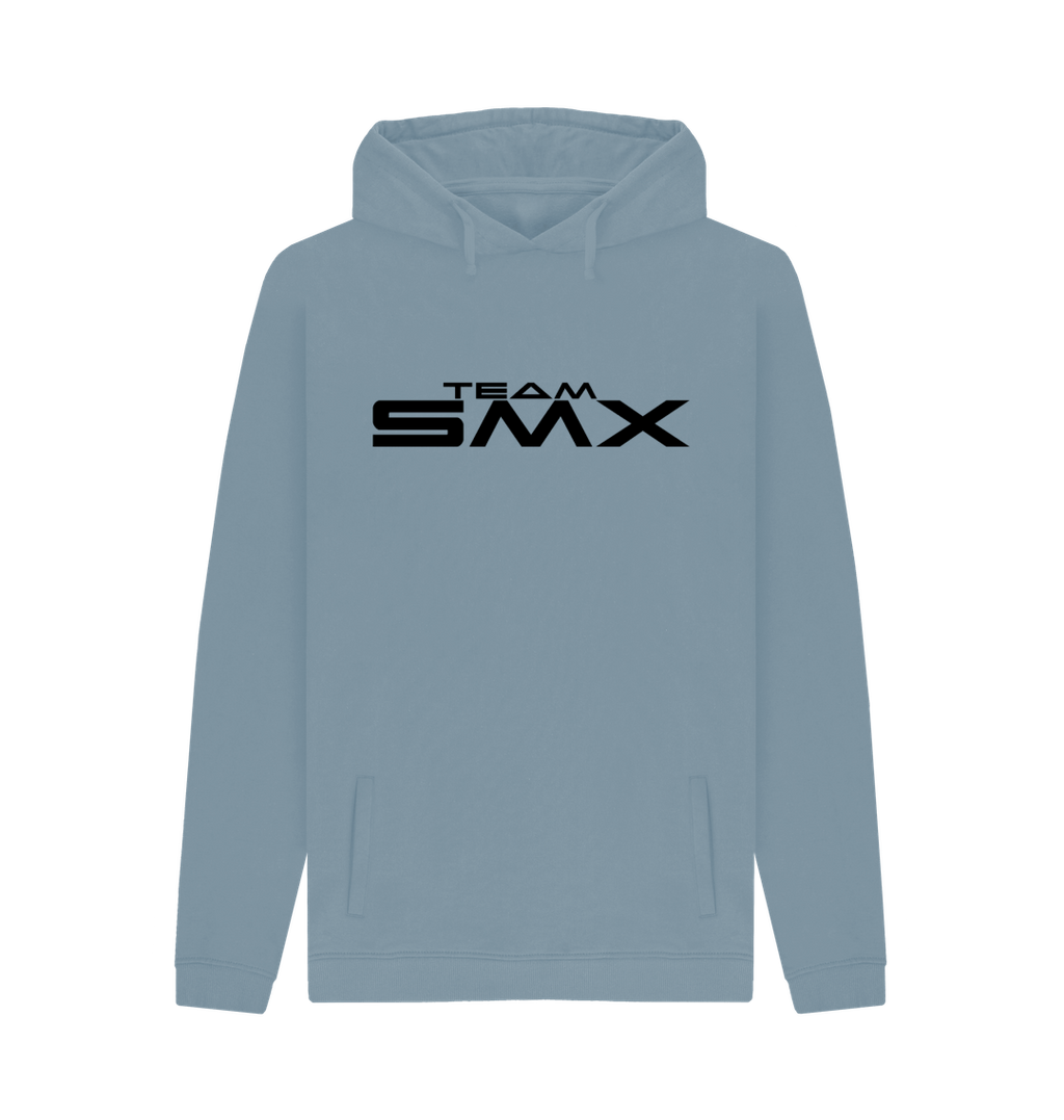 Stone Blue Printed Hoody Front