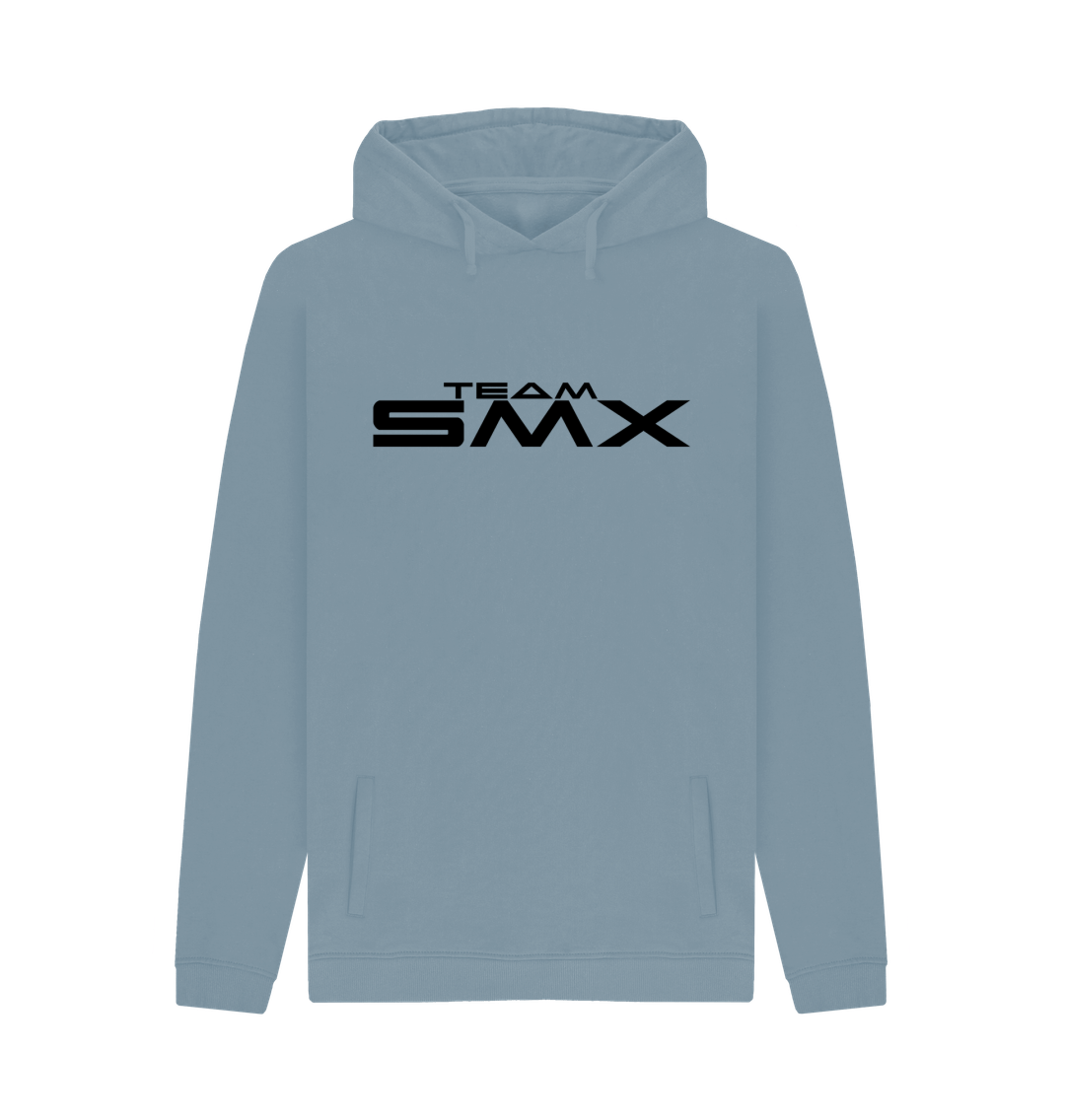 Stone Blue Printed Hoody Front